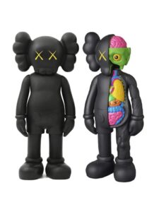 KAWS Companion Flayed & Companion Open Edition Vinyl Figure Black Set Original São Paulo
