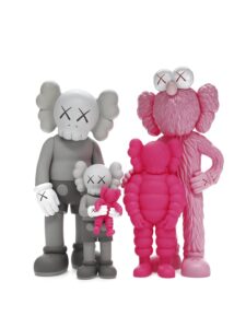 KAWS Family Vinyl Figures Set Grey/Pink Original São Paulo 