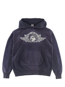 Saint Mxxxxxx Angel Hoodie Vintage Navy Original São Paulo