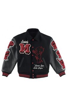 Saint Mxxxxxx Devil Varsity Jacket Black Original São Paulo