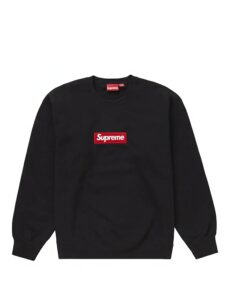 Supreme Box Logo Crewneck (FW22) Black Original São Paulo