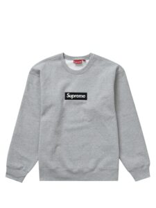 Supreme Box Logo Crewneck (FW22) Heather Grey Original São Paulo