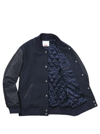 Supreme Gonz Ramm Varsity Jacket Navy - Imagem 3