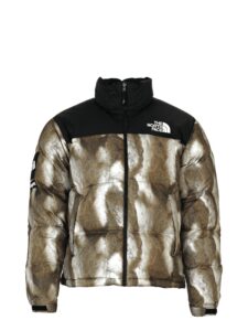 Supreme The North Face Fur Print Nuptse Brown Original São Paulo