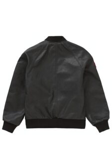 Supreme Vanson Leathers Perforated Bomber Jacket Black Original São Paulo