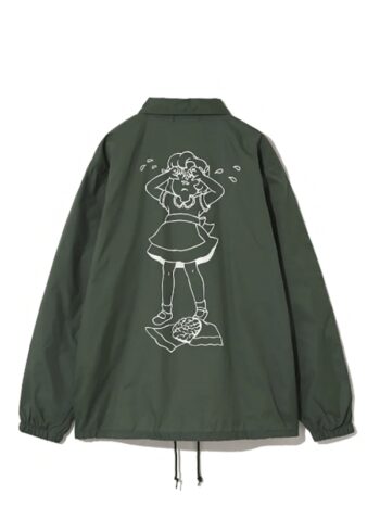 Undercover x Verdy Girls Don't Cry Coach Jacket Green - Imagem 2