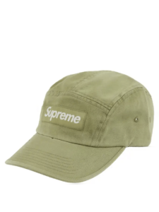 Boné Supreme Washed Chino Twill Camp Olive Original São Paulo