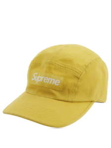 Boné Supreme Washed Chino Twill Camp Yellow Original São Paulo