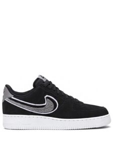 Air Force 1 Low 3D Chenille Swoosh Black Cool Grey Original São Paulo