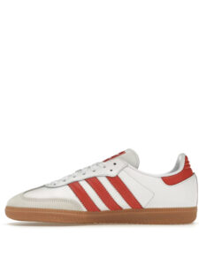 Adidas Samba Cloud White Solar Red2 1