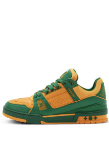 Louis Vuitton Trainer Green Orange Monogram2