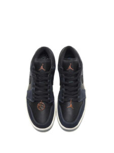 Air Jordan 1 Low SE Black Dark Obsidian Snakeskin2 1