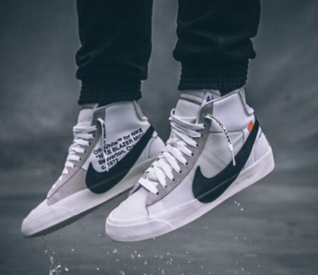 Off-White x Nike Blazer Mid White - Imagem 5