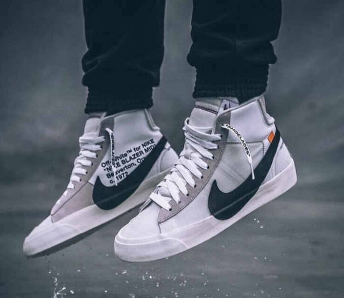 Off-White x Nike Blazer Mid White - Imagem 5