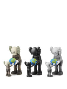KAWS THE PROMISE Vinyl Figure Set BrownBlackGrey2