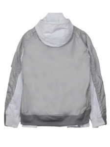 Nike x Sacai Layered Bomber Jacket Grey Fog2