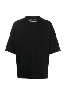 Palm Angels Classic Logo Print T shirt Black2