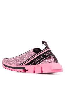 Dolce Gabbana Sorrento Slip On Pink Crystal3