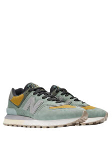 Stone Island x New Balance 574 Legacy Light Green Mustard Gold3
