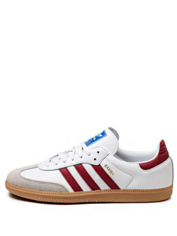 Adidas Samba Cloud White Collegiate Burgundy Gum - Imagem 2
