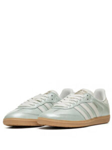Adidas Samba Linen Green Metallic3