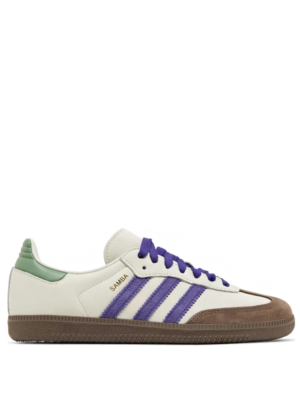 Adidas Samba Off White Core Purple Green Brown1 Adidas Samba Off White Core Purple Green Brown  - Imagem 1