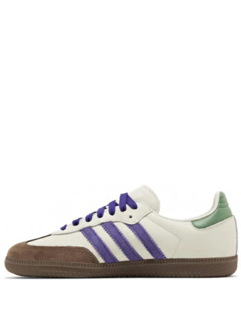 Adidas Samba Off White Core Purple Green Brown  - Imagem 2