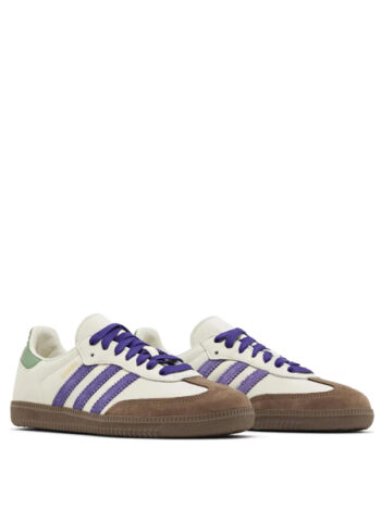 Adidas Samba Off White Core Purple Green Brown  - Imagem 4