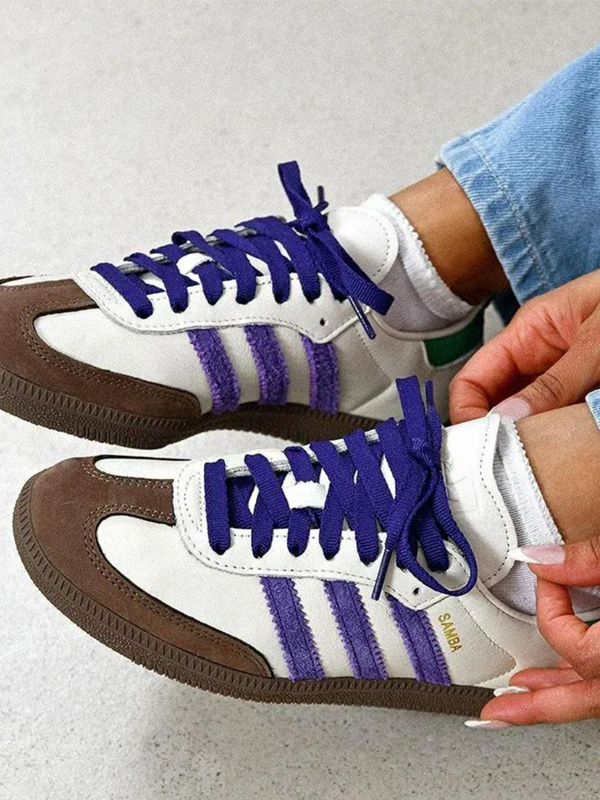 Adidas Samba Off White Core Purple Green Brown5 Adidas Samba Off White Core Purple Green Brown  - Imagem 5
