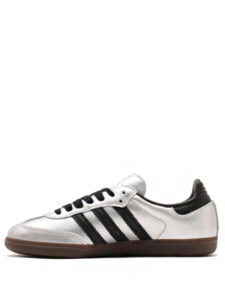 Adidas Samba Silver Metallic Black Gum2