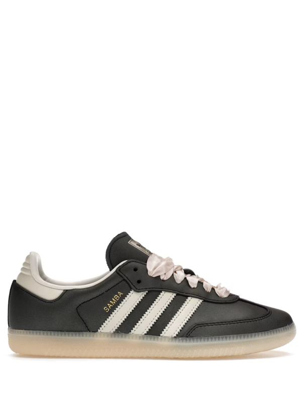 Adidas Samba OG Black Pink Ribbon Laces1 Adidas Samba OG Black Pink Ribbon Laces - Imagem 1