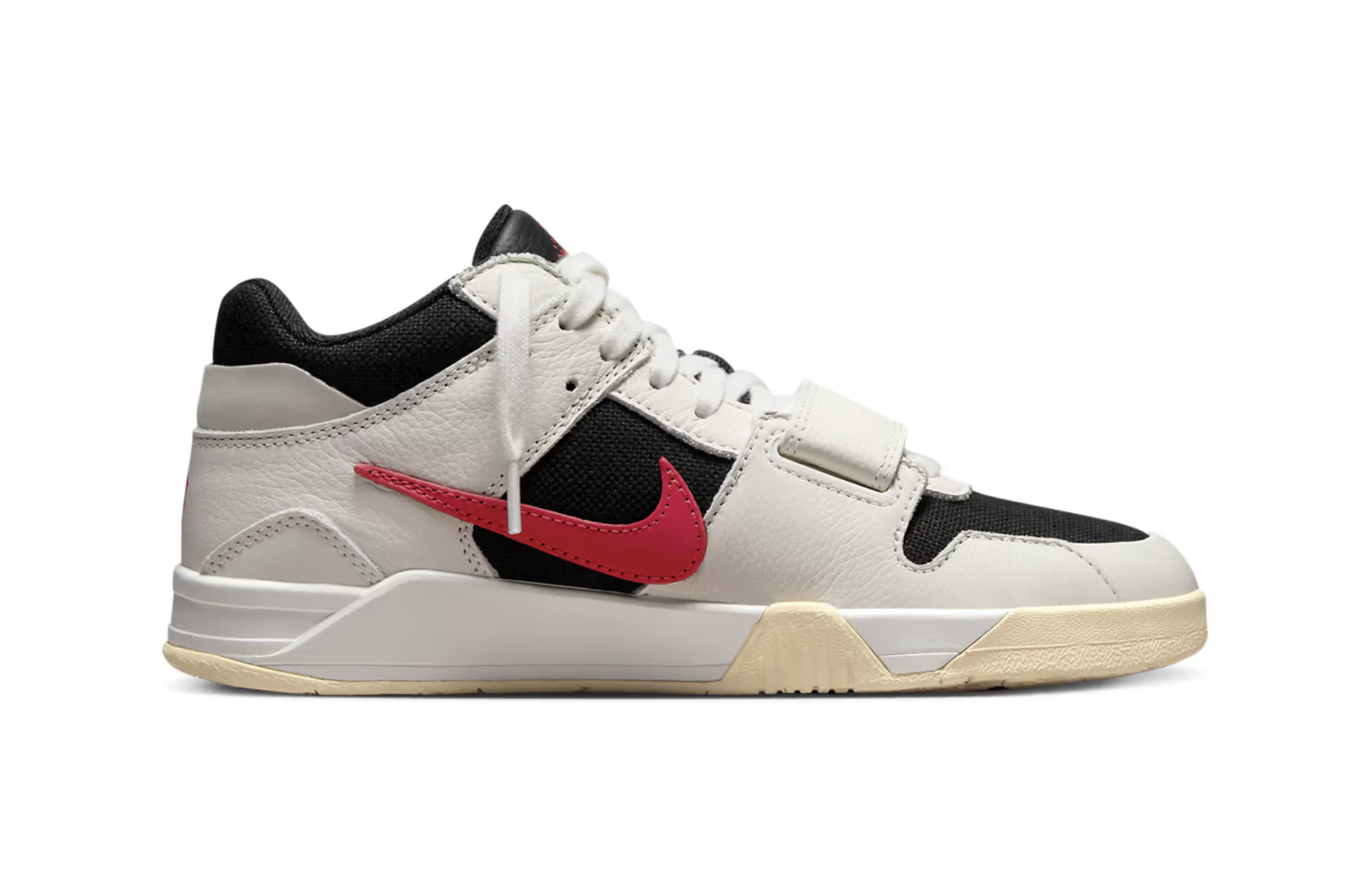 Primeiro Olhar Sobre O Modelo Travis Scott X Jordan Jumpman Jack Com Swoosh Vermelho Original São Paulo