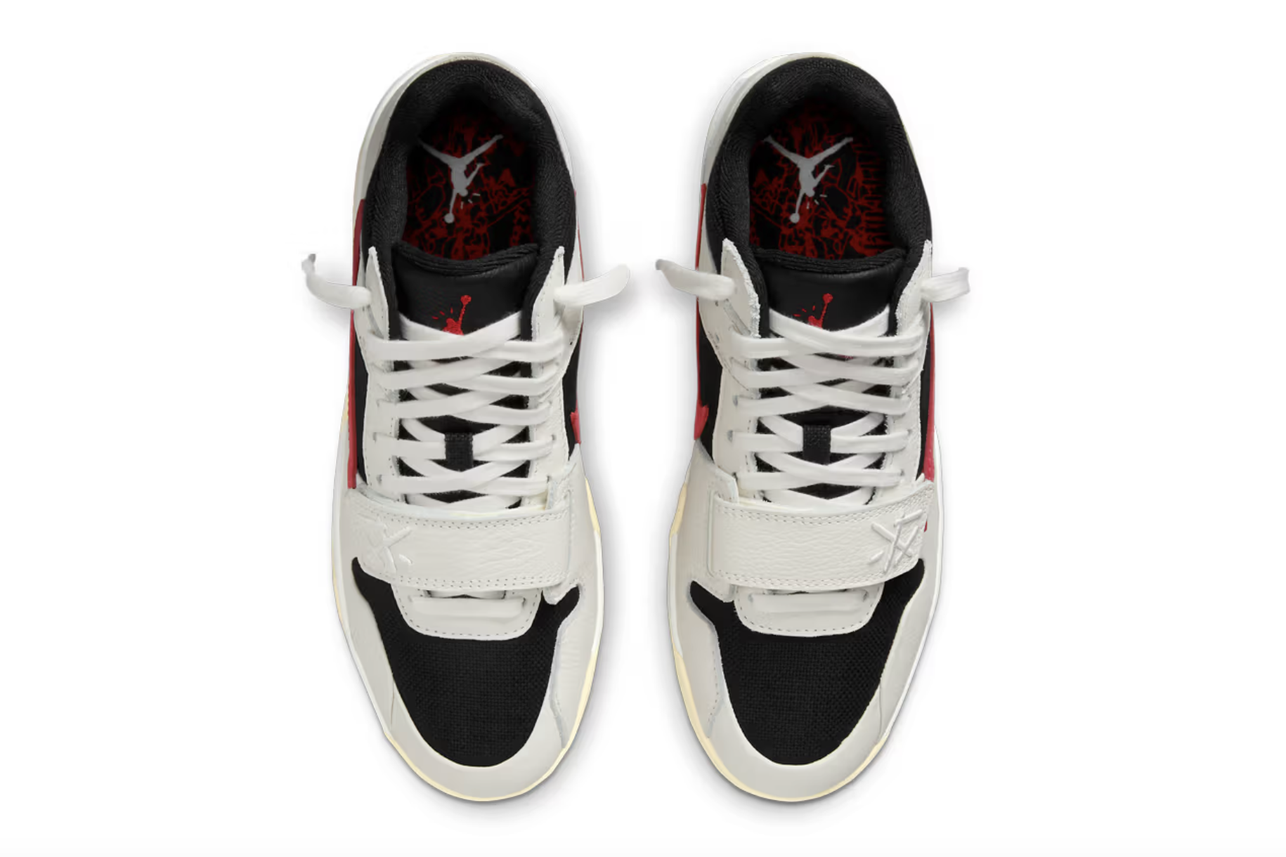 Primeiro Olhar Sobre O Modelo Travis Scott X Jordan Jumpman Jack Com Swoosh Vermelho Original São Paulo