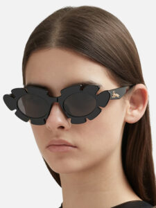 LOEWE Flower Sunglasses in injected Nylon Black3