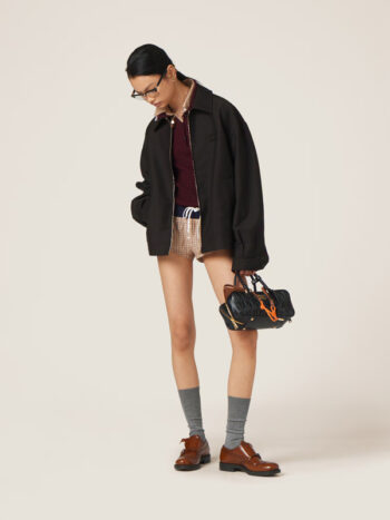 Miu Miu Arcadie Matelasse Nappa Leather Bag Black - Imagem 2