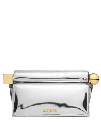Jacquemus La Pochette Rond Carré Silver