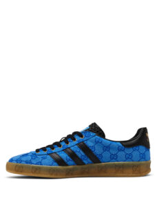 Adidas x Gucci Gazelle Blue GG Monogram2