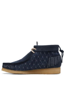 Clarks Originals Wallabee Boot Navy Shashiko2