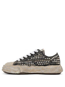 Maison Mihara Yasuhiro Peterson 23 OG Sole Studded Canvas Low Black2