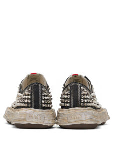 Maison Mihara Yasuhiro Peterson 23 OG Sole Studded Canvas Low Black3