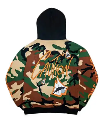 Chrome Hearts Matty Boy Caution Hoodie Camo