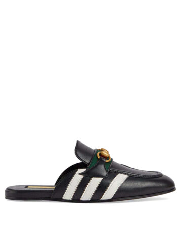 Gucci x Adidas Horsebit Slippers Black