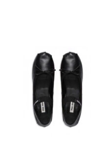 Miu Miu Ballerinas Black Leather5