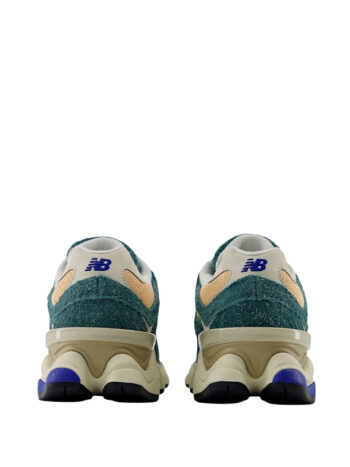 New Balance 9060 New Spruce Peach Blossom Team Royal - Imagem 3