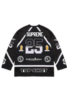 Supreme Rhinestone Hockey Jersey Black2 1
