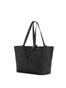 AMI Paris Bolsa tote midi de couro preto5