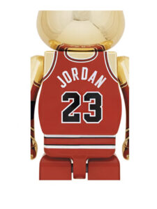 Bearbrick Michael Jordan 1985 Rookie Jersey 1000 Gold Chrome 2