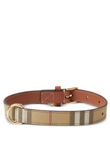 Burberry medium Vintage Check dog collar2