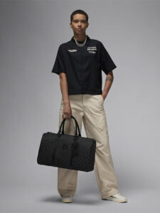 Jordan Monogram Duffle Bag Black5