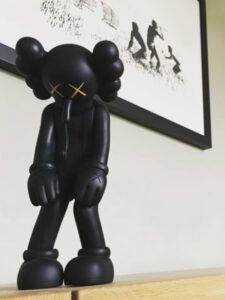 KAWS Small Lie Companion Vinyl Figure Black2